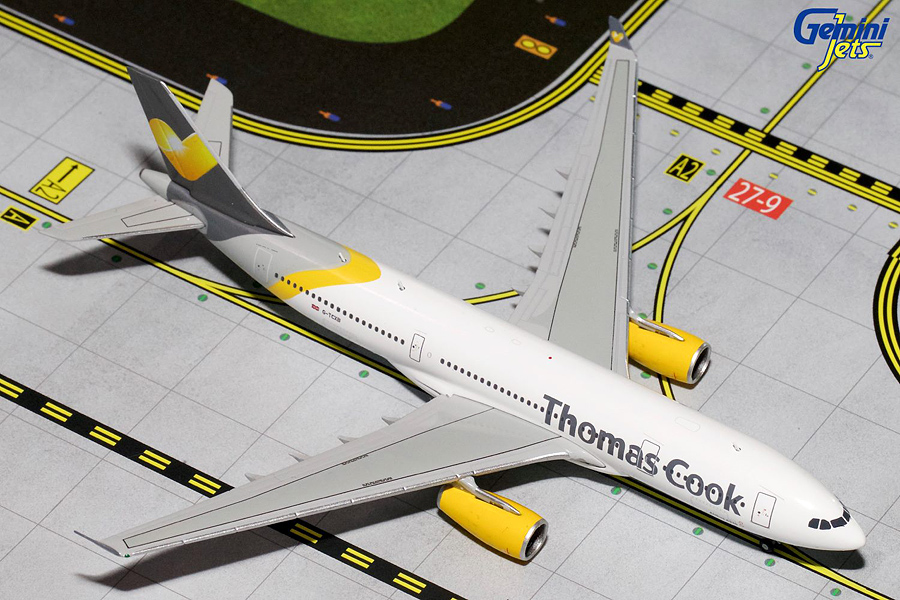 GJ701200 GEMINI JETS Thomas Cook / トーマスクック A330-200 G-TCXB 1:400 完売しました。 GEMINI JETS 1:400 Thomas Cook Airlines / トーマス・クック航空 A330-200 亜鉛ダイキャスト製