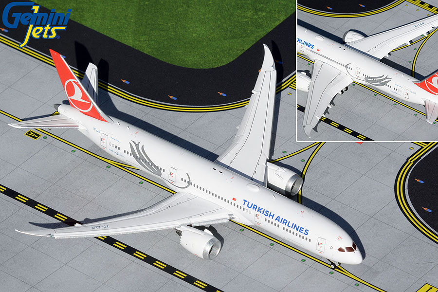 GJTHY2018F GEMINI JETS Turkish / トルコ航空 ターキッシュ エアラインズ B787-9 Flaps Down TC-LLO 1:400 完売しました。 GEMINI JETS 1:400 Turkish Airlines / トルコ航空/ターキッシュ エアラインズ 787-9 亜鉛ダイキャスト製
