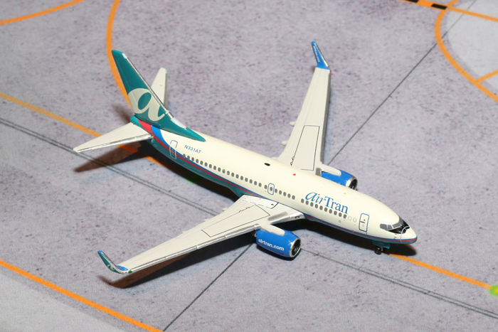 GJ701387 GEMINI JETS AIRTRAN / エアトラン航空 B737-700W N331AT 1:400 完売しました。 GEMINI JETS 1:400 AirTran Airways / エアトラン航空 737-700 亜鉛ダイキャスト製