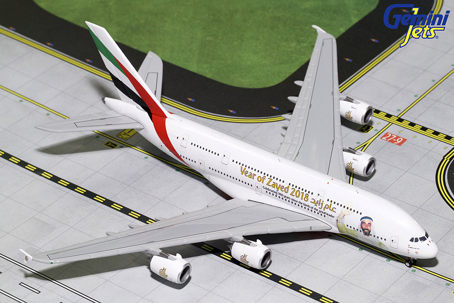 GJUAE1747 GEMINI JETS Emirates / エミレーツ航空 A380 A6-EUZ Sheik Zayed 1:400 完売しました。 GEMINI JETS 1:400 Emirates / エミレーツ航空 A380 亜鉛ダイキャスト製