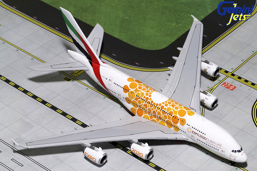 GJUAE1815 GEMINI JETS Emirates / エミレーツ航空 Orange Expo 2020 A380 A6-EOU 1:400 完売しました。 GEMINI JETS 1:400 Emirates / エミレーツ航空 A380 亜鉛ダイキャスト製