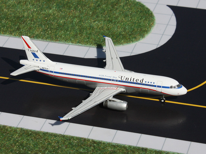 GJ701061 GEMINI JETS UNITED / ユナイテッド航空 A320-200 Stars and Bars Retro N475UA 1:400 完売しました。 GEMINI JETS 1:400 United Airlines / ユナイテッド航空 A320 亜鉛ダイキャスト製
