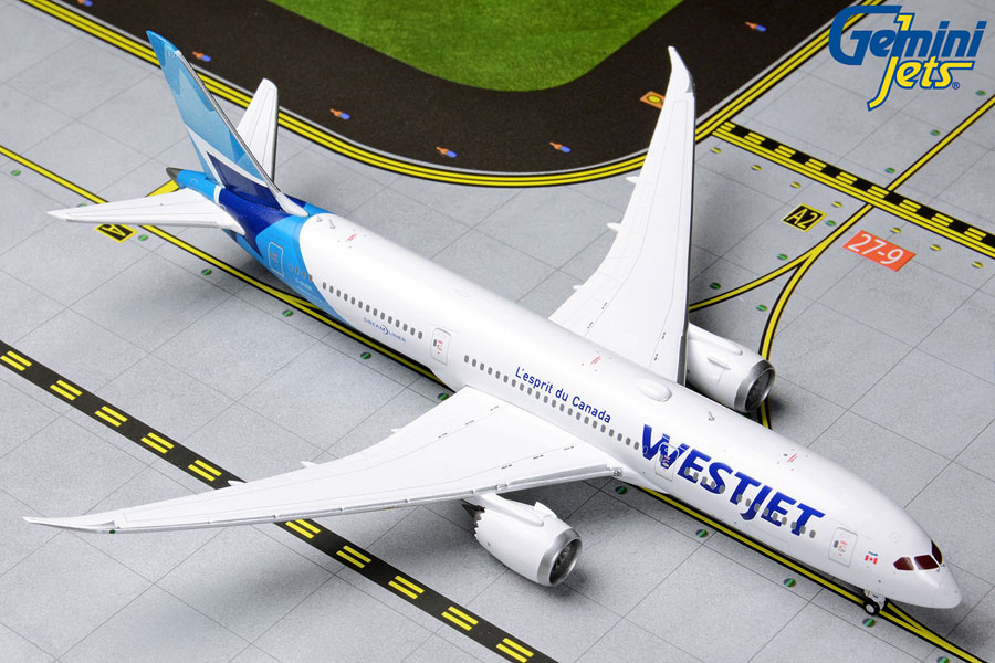 GJWJA1847 GEMINI JETS WEST JET / ウエストジェット航空 B787-9 C-GUDH 1:400 完売しました。
