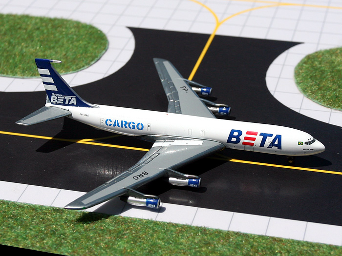 GJ16024 GEMINI JETS BETA CARGO / ベータカーゴ B707-320BC PP-PRG 1:400　完売しました GEMINI JETS 1:400 BETA CARGO / ベータカーゴ 707-300 亜鉛ダイキャスト製
