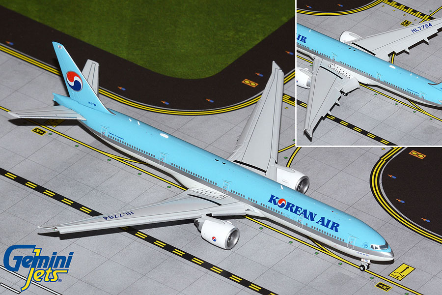 GJKAL2040F GEMINI JETS Korean Air / 大韓航空 B777-300ER HL7784 F/D 1:400 完売しました。 GEMINI JETS 1:400 Korean Air / 大韓航空 777-300 亜鉛ダイキャスト製