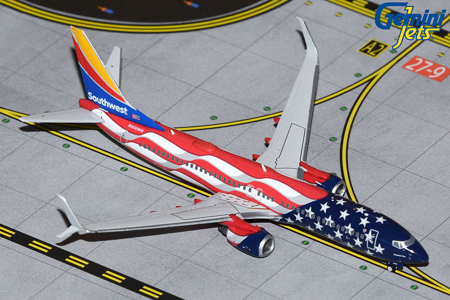 GJSWA2039 GEMINI JETS Southwest / サウスウエスト B737-800 N500WR Freedom One 1:400　メーカー完売