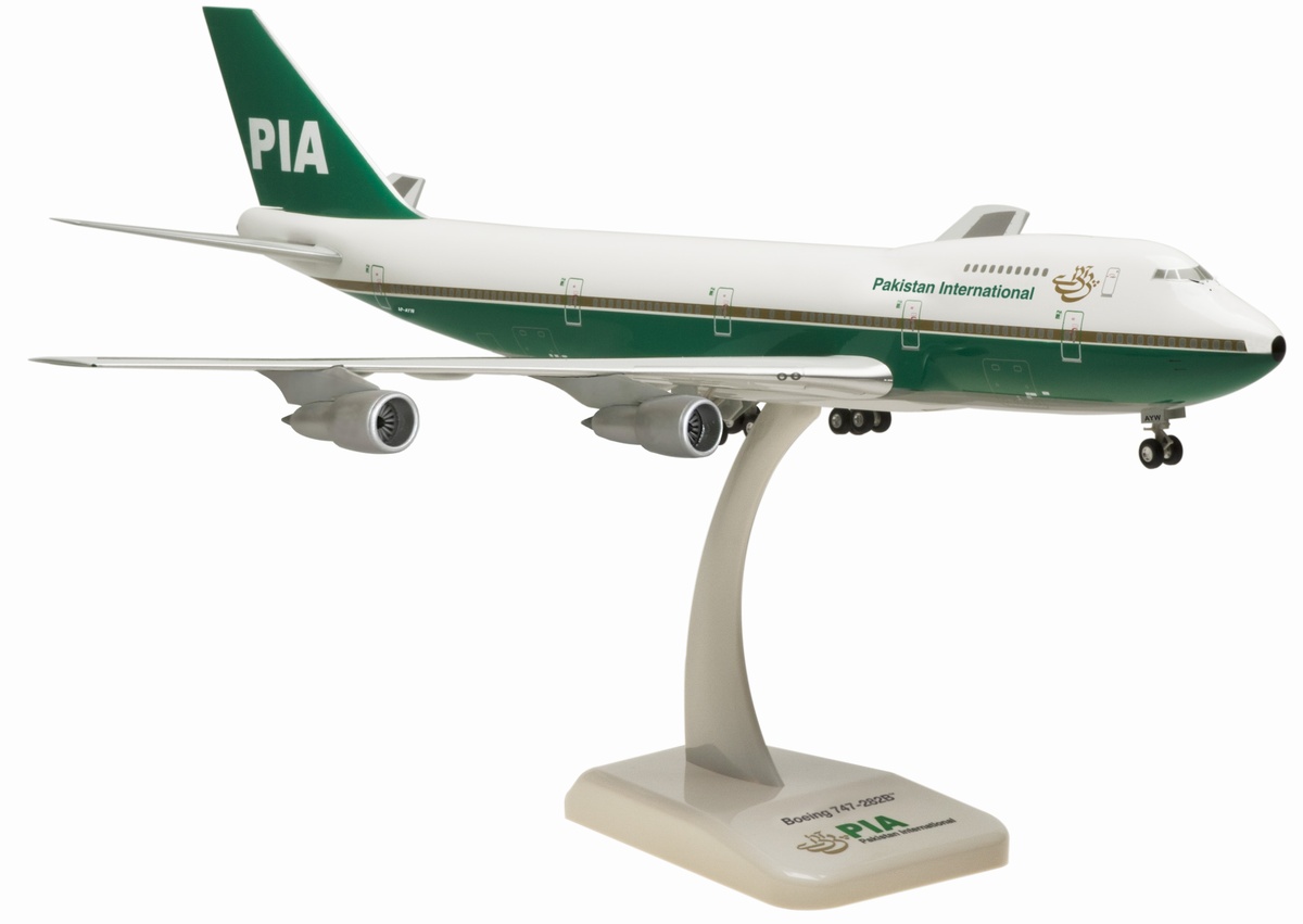 0083GR Hogan Pakistan International Airlines / パキスタン航空 B747-200 AP-AYW 1:200 完売しました。 Hogan 1:200 PIA / Pakistan International Airlines / パキスタン国際航空 747-200 プラスチック製