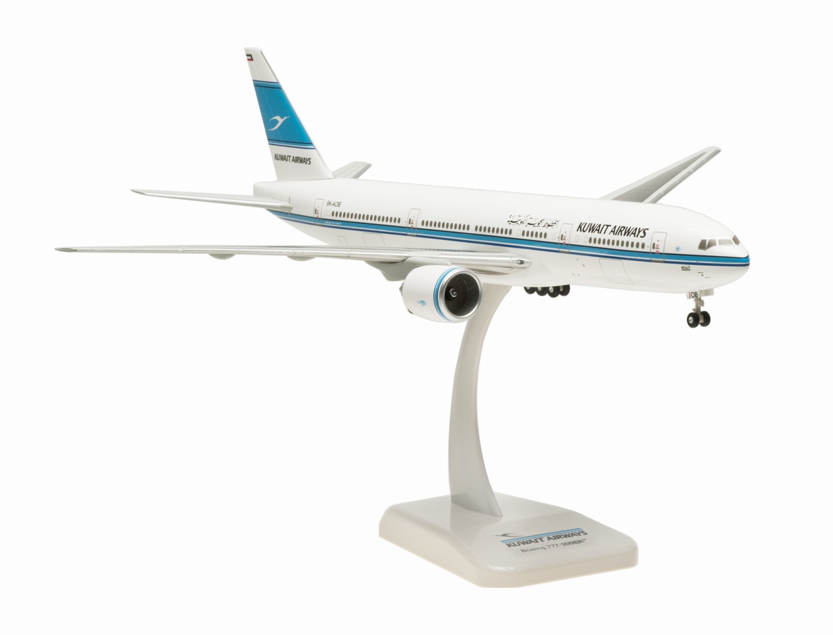 0144GR Hogan Kuwait Airways / クウェート航空 B777-200ER Garouh 9K-AOB 1:200 完売しました。 Hogan 1:200 Kuwait Airways / クウェート航空 777-200 プラスチック製