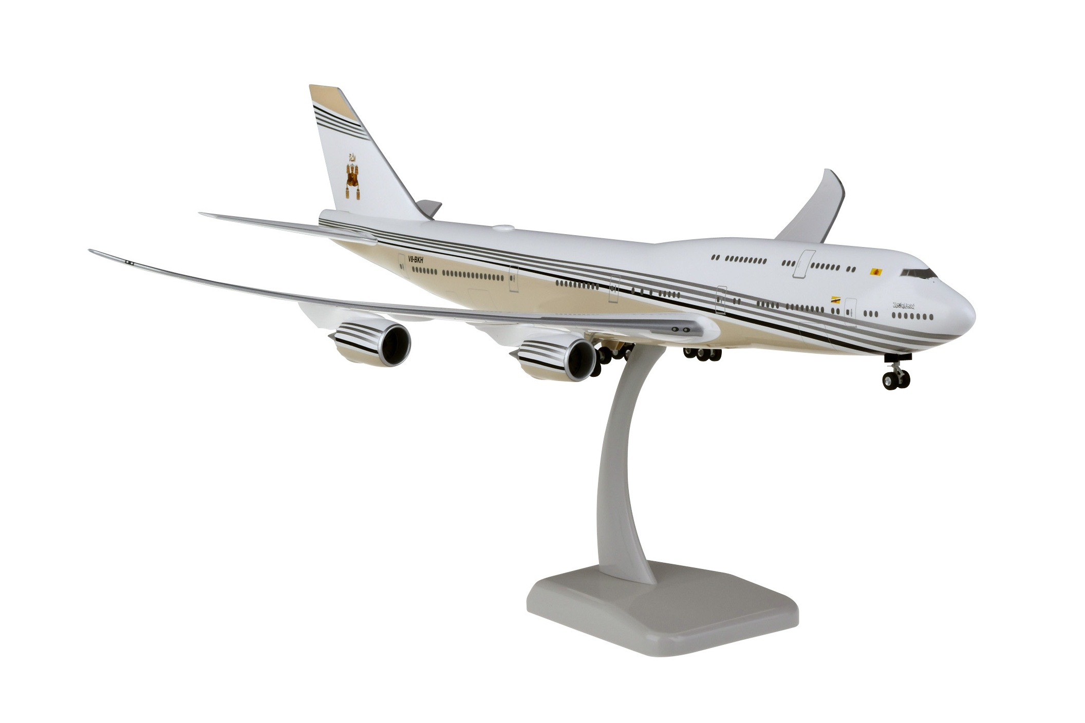 11724GR Hogan Brunei Government / ブルネイ政府専用機 B747-8 V8-BKH 1:200 完売しました。 Hogan 1:200 Brunei Government / ブルネイ政府専用機 747-8 プラスチック製