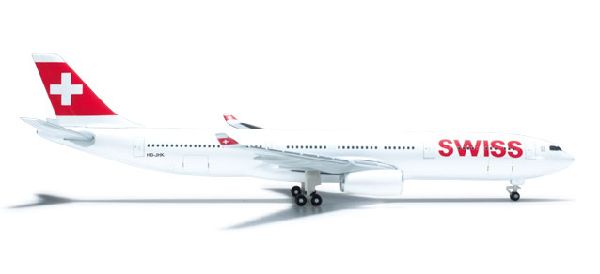 523134C Herpa SWISS / スイス航空 A330-300 HB-JHK 1:500 完売しました。 Herpa 1:500 SWISS / スイス航空 A330-300 亜鉛ダイキャスト製