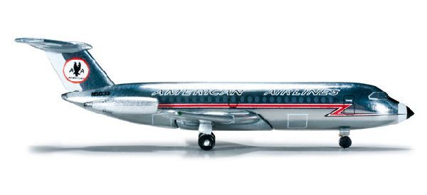 523455 Herpa American / アメリカン航空 BAC1-11-400 1:500 完売しました。 Herpa 1:500 American Airlines / アメリカン航空 BAC 1-11 亜鉛ダイキャスト製