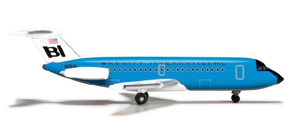 524087 Herpa Braniff / ブラニフ BAC1-11 1:500 完売しました。 Herpa 1:500 Braniff International Airways / ブラニフ航空 BAC 1-11 亜鉛ダイキャスト製