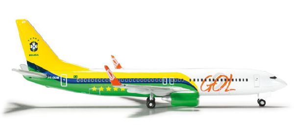 524735 Herpa GOL / ゴル航空 Football colors B737-800 1:500 メーカー完売 Herpa 1:500 GOL Linhas Aereas / ゴル航空 737-800 亜鉛ダイキャスト製