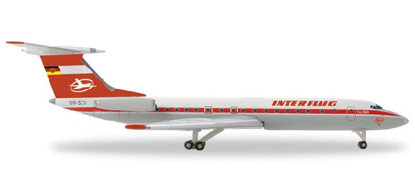 527095 Herpa Interflug / インターフルグ インターフルーク TU-134A 1:500 お取り寄せ