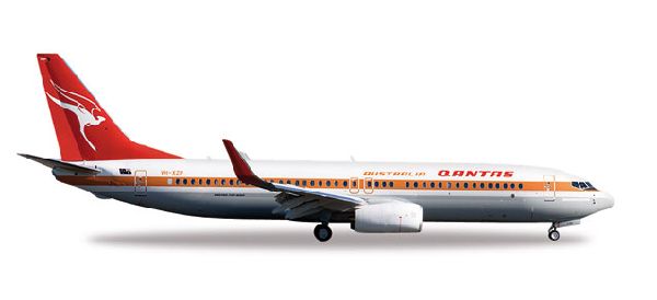 527637 Herpa Qantas / カンタス航空 B737-800W RETRO VH-XZP 1:500 完売しました。 Herpa 1:500 Qantas Airways / カンタス航空 737-800 亜鉛ダイキャスト製