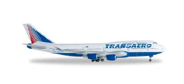 527651 Herpa TRANSAERO AIRLINES / トランスアエロ航空 B747-400 EI-RUB 1:500 メーカー完売 Herpa 1:500 TRANSAERO AIRLINES / トランスアエロ航空 747-400 亜鉛ダイキャスト製
