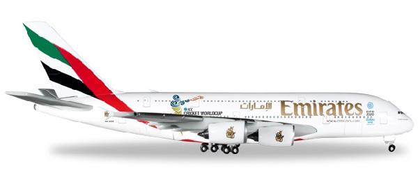 527897 Herpa Emirates / エミレーツ航空 A380-800 WORLD CUP 2015 A6-EDZ 1:500 完売しました Herpa 1:500 Emirates / エミレーツ航空 A380 亜鉛ダイキャスト製