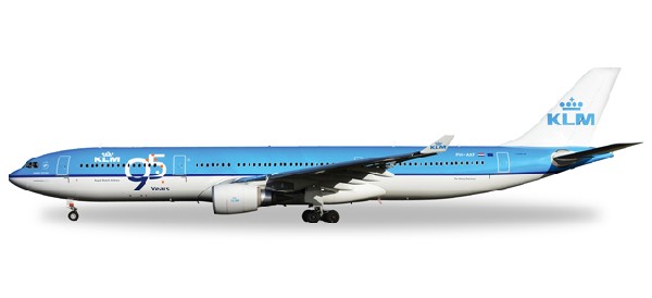 527903 Herpa KLM / ＫＬＭオランダ航空 A330-300 95YEARS PH-AKF 1:500 完売しました。 Herpa 1:500 KLM / KLMオランダ航空 A330-300 亜鉛ダイキャスト製