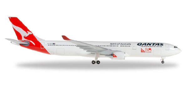 528672 Herpa Qantas / カンタス航空 A330-300 国際線就航80周年塗装 VH-QPA 1:500 完売しました Herpa 1:500 Qantas Airways / カンタス航空 A330-300 亜鉛ダイキャスト製