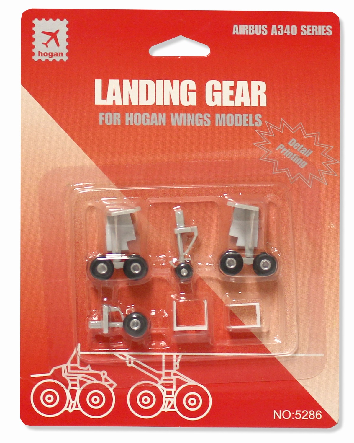 5286R HOGAN A340-200 / 300 用 車輪 ギアセット ゴム製 1:200 お取り寄せ Hogan 1:200  A340 プラスチック製