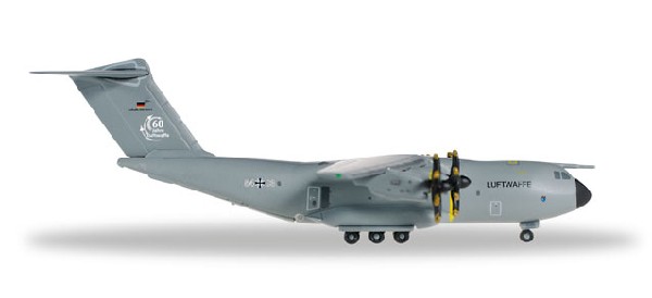 528719-001 Herpa Luftwaffe / ドイツ空軍 A400M 第62空輸航空団 54+03 60th 1:500 完売しました