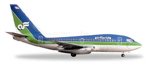 528740 Herpa Air Florida / エア・フロリダ B737-100 N40AF 1:500 完売しました。 Herpa 1:500 Air Florida / エア・フロリダ 737-100 亜鉛ダイキャスト製