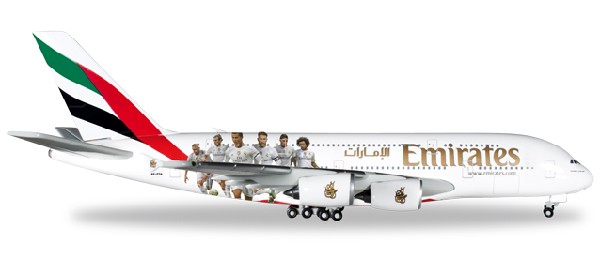 529242 Herpa Emirates / エミレーツ航空 A380-800 Real Madrid 1:500 完売しました。 Herpa 1:500 Emirates / エミレーツ航空 A380 亜鉛ダイキャスト製