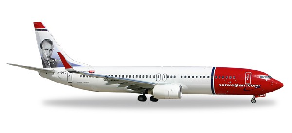 529280 Herpa Norwegian Air Shuttle Max Manus / ノルウェイジアン B737-800W LN-DYC 1:500 完売しました。 Herpa 1:500 NORWEGIAN / ノルウェージャン・エアシャトル 737-800 亜鉛ダイキャスト製