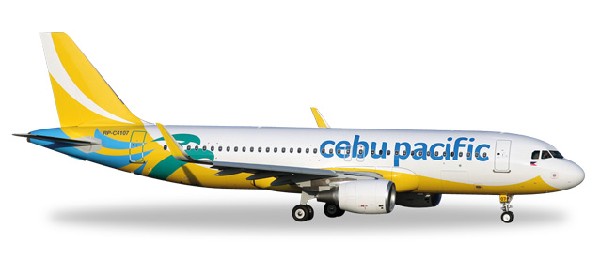 529327 Herpa Cebu Pacific A320 2016N/C RP-C4107 1:500 完売しました。 Herpa 1:500 Cebu Pacific / セブパシフィック航空 A320 亜鉛ダイキャスト製
