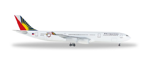 529341 Herpa Philippine / フィリピン航空 A340-300 75th RP-C3439 1:500 完売しました。 Herpa 1:500 Philippine Airlines / フィリピン航空 A340-300 亜鉛ダイキャスト製