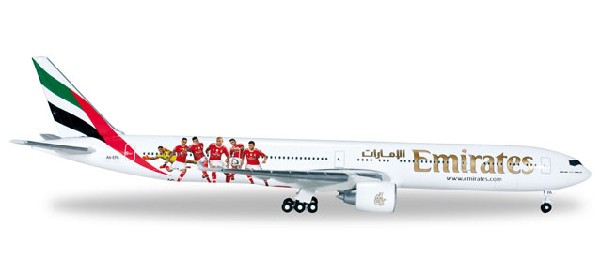 529853 Herpa Emirates / エミレーツ航空 Benfica Lissabon B777-300ER A6-EPA 1:500 完売しました。 Herpa 1:500 Emirates / エミレーツ航空 777-300 亜鉛ダイキャスト製