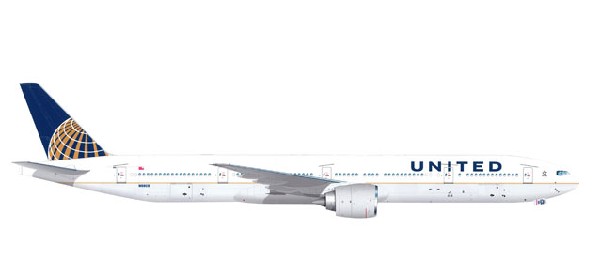 529877 Herpa UNITED / ユナイテッド航空 B777-300ER N58031 1:500 完売しました。 Herpa 1:500 United Airlines / ユナイテッド航空 777-300 亜鉛ダイキャスト製