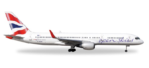 530019 Herpa British Airways / 英国航空 ブリティッシュ・エアウェイズ Open Skies B757-200 1:500 完売しました。 Herpa 1:500 British Airways / 英国航空 ブリティッシュ・エアウェイズ 757-200 亜鉛ダイキャスト製