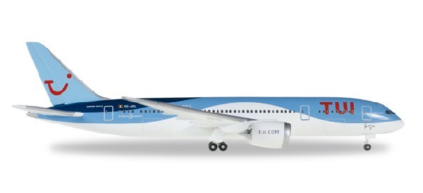 530163 Herpa TUI Jetairfly / トゥイ　ＴＵＩ航空 B787-8 OO-JDL 1:500 Herpa 1:500 TUI Airlines / TUI航空 787-8 亜鉛ダイキャスト製