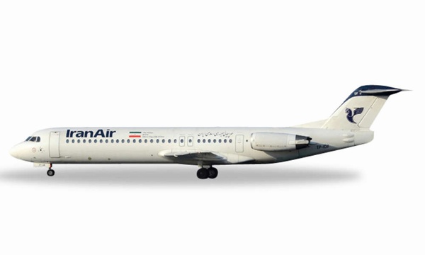 530224 Herpa Iran Air / イラン航空 F-100 EP-CFO 1:500 完売しました。 Herpa 1:500 IRAN AIR / イラン航空 F-100 スーパーセイバー 亜鉛ダイキャスト製