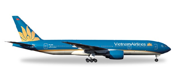530460 Herpa Vietnam / ベトナム航空 B777-200 VN-A146 1:500 完売しました。 Herpa 1:500 Vietnam Airlines / ベトナム航空 777-200 亜鉛ダイキャスト製
