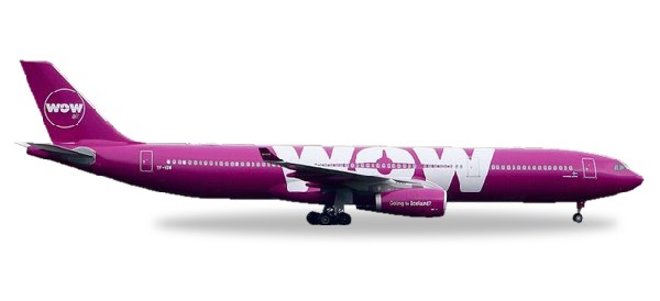 530743 Herpa WOW / ワウエア A330-300 TF-WOW 1:500 完売しました。 Herpa 1:500 WOW air / ワウエア A330-300 亜鉛ダイキャスト製