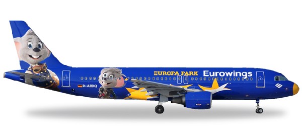 530767 Herpa Eurowings / ユーロウイングス A320 Europa-Park D-ABDQ 1:500 お取り寄せ Herpa 1:500 Eurowings / ユーロウイングス A320 亜鉛ダイキャスト製