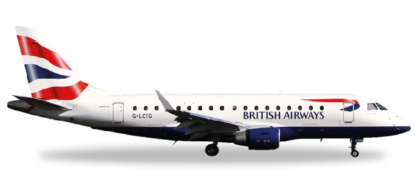 531092 Herpa British Airways / 英国航空 ブリティッシュ・エアウェイズ Embraer E170 G-LCYG Cityflyer 1:500 完売しました。 Herpa 1:500 British Airways / 英国航空 ブリティッシュ・エアウェイズ E170 亜鉛ダイキャスト製