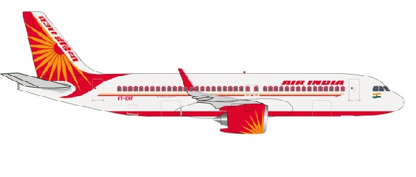 531177 Herpa Air India / エア　インディア A320neo VT-EXF 1:500 完売しました。