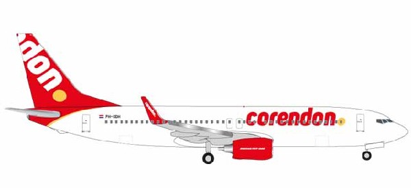 531399 Herpa Corendon Dutch Airlines/ コレンドン・ダッチ航空 B737-800 PH-CDH 1:500 完売しました Herpa 1:500 Corendon Dutch Airlines/ コレンドン・ダッチ航空 737-800 亜鉛ダイキャスト製