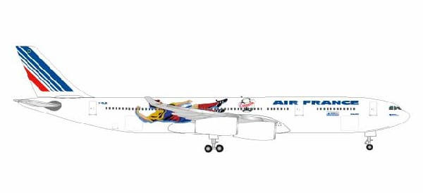 531412 Herpa Air France / エールフランス航空 A340-300 1998 Brazil columbia F-GLZK 1:500 完売しました。 Herpa 1:500 Air France / エールフランス A340-300 亜鉛ダイキャスト製