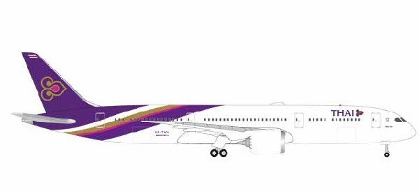 531467 Herpa Thai / タイ国際航空 B787-9 HS-TWA Phattana Nikhom 1:500  完売しました。 Herpa 1:500 Thai /タイ国際航空 787-9 亜鉛ダイキャスト製