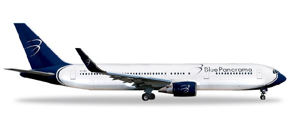 531559 Herpa Blue Panorama / ブルーパノラマ航空 B767-300 EI-CMD citta di Milano 1:500 完売しました。 Herpa 1:500 Blue Panorama / ブルーパノラマ航空 767-300 亜鉛ダイキャスト製