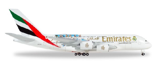 531931 Herpa Emirates / エミレーツ航空 A380-800 Real Madrid 2018 A6-EUG 1:500 完売しました。 Herpa 1:500 Emirates / エミレーツ航空 A380 亜鉛ダイキャスト製