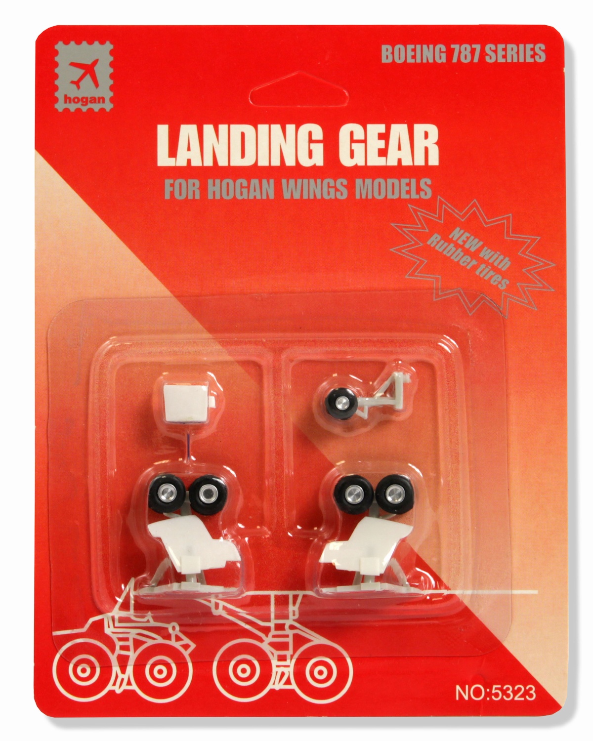 5323R HOGAN B787 用 車輪 ギアセット ゴム製 1:200 お取り寄せ Hogan 1:200   プラスチック製