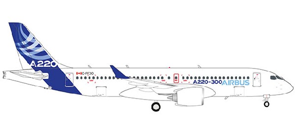 532822 Herpa Airbus house color / エアバスハウスカラー A220-300 C-FFDO 1:500 完売しました。 Herpa 1:500 Airbus house color / エアバスハウスカラー A220-300 亜鉛ダイキャスト製