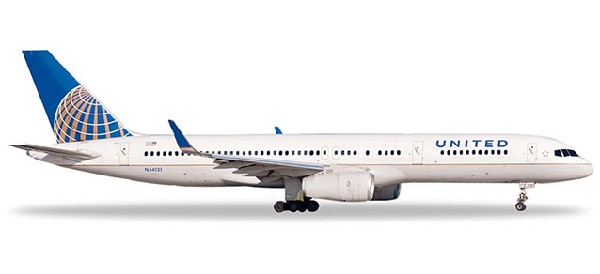 532846 Herpa UNITED / ユナイテッド航空 B757-200 N34131 1:500 完売しました。 Herpa 1:500 United Airlines / ユナイテッド航空 757-200 亜鉛ダイキャスト製