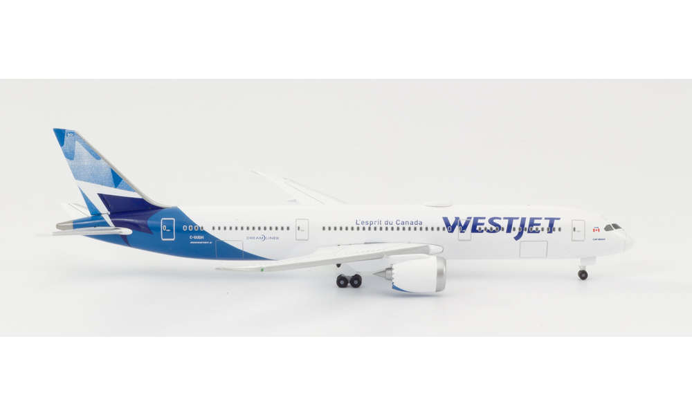 533256 Herpa WEST JET / ウエストジェット B787-9 C-GUDH 1:500 完売しました。 Herpa 1:500 WEST JET / ウエストジェット 787-9 亜鉛ダイキャスト製
