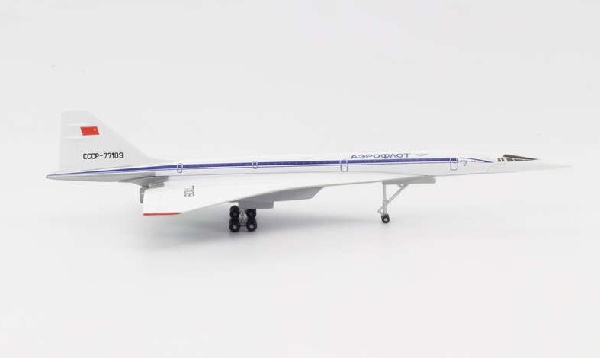 533324 Herpa Aeroflot / アエロフロート TU-144S CCCP-77109 1:500 完売しました。 Herpa 1:500 Aeroflot / アエロフロート Tu-144 亜鉛ダイキャスト製